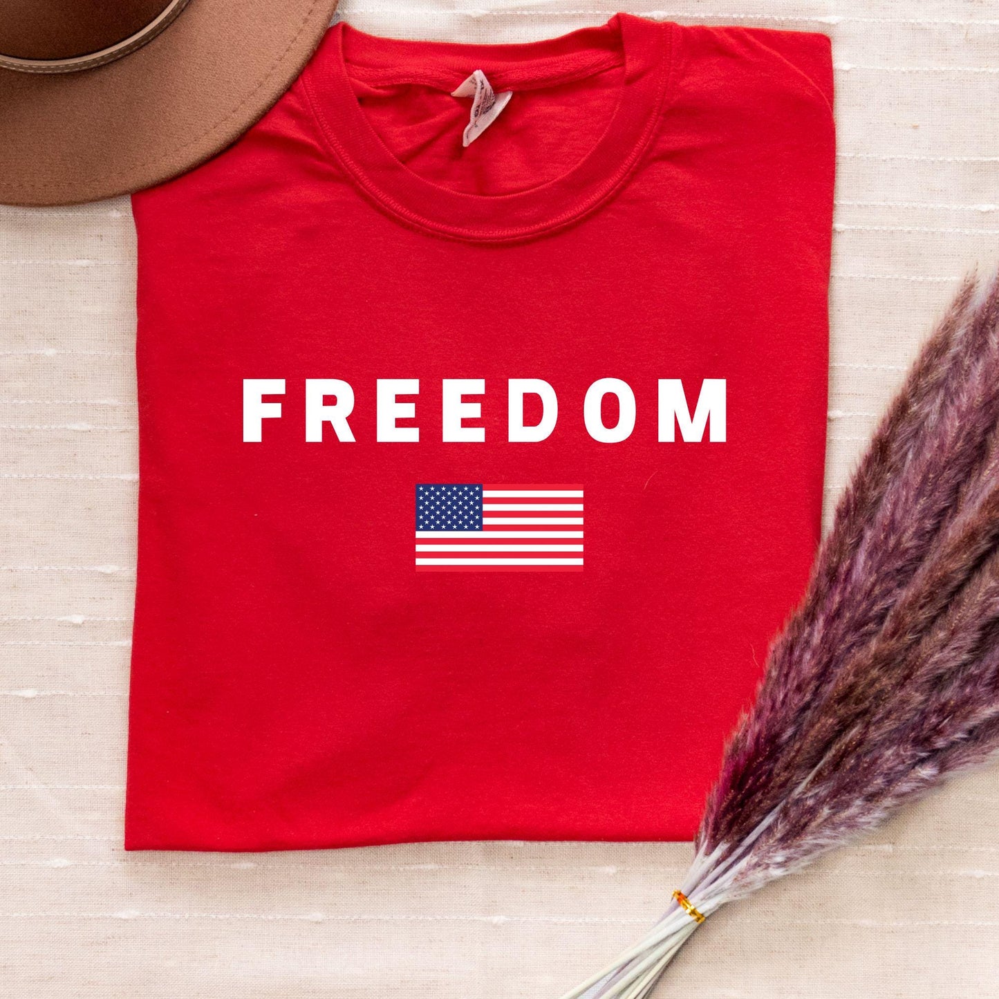 Customizable Freedom T-shirt: Comfort Colors Patriotic Tee