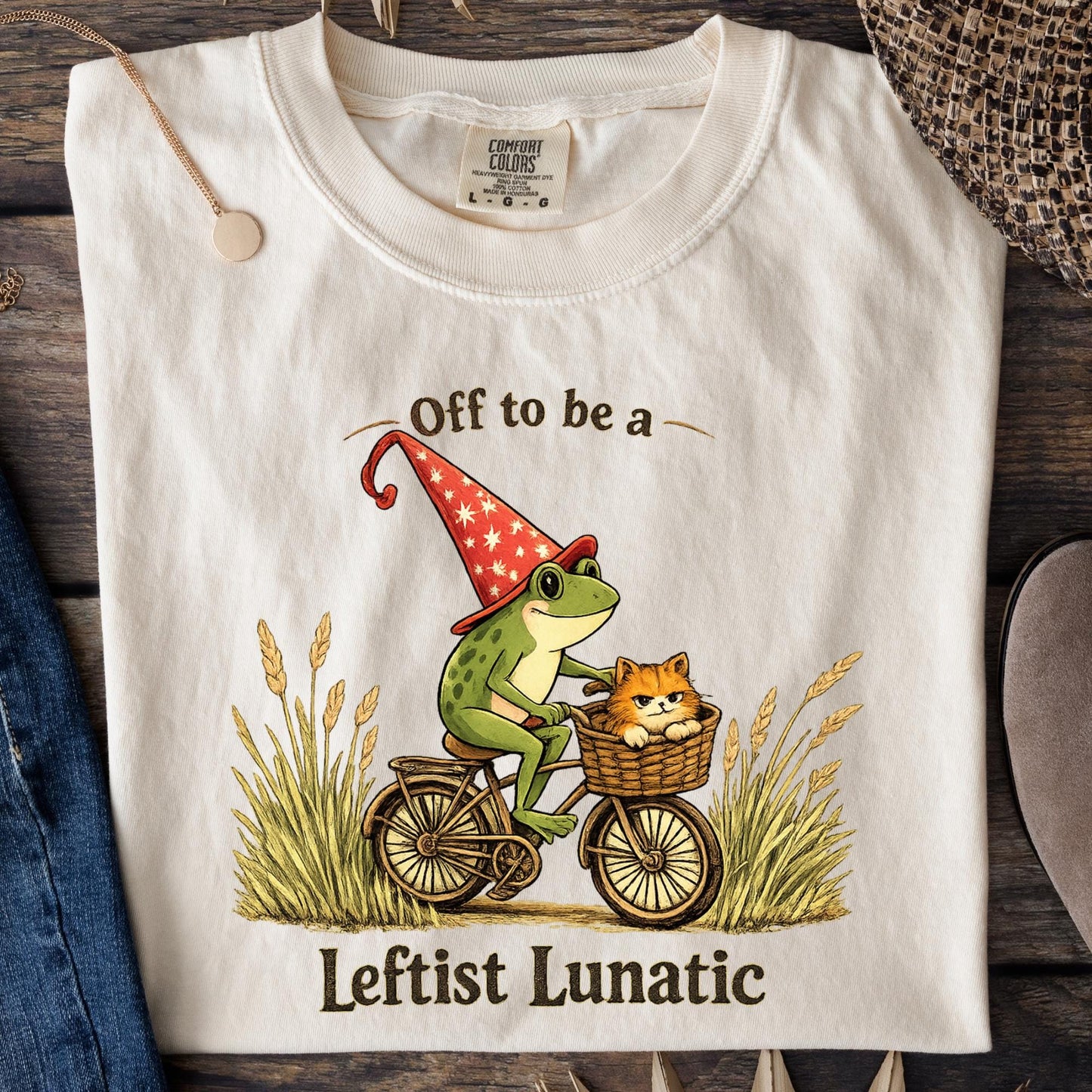 Custom Off to be a Leftist Crewneck Graphic shirt