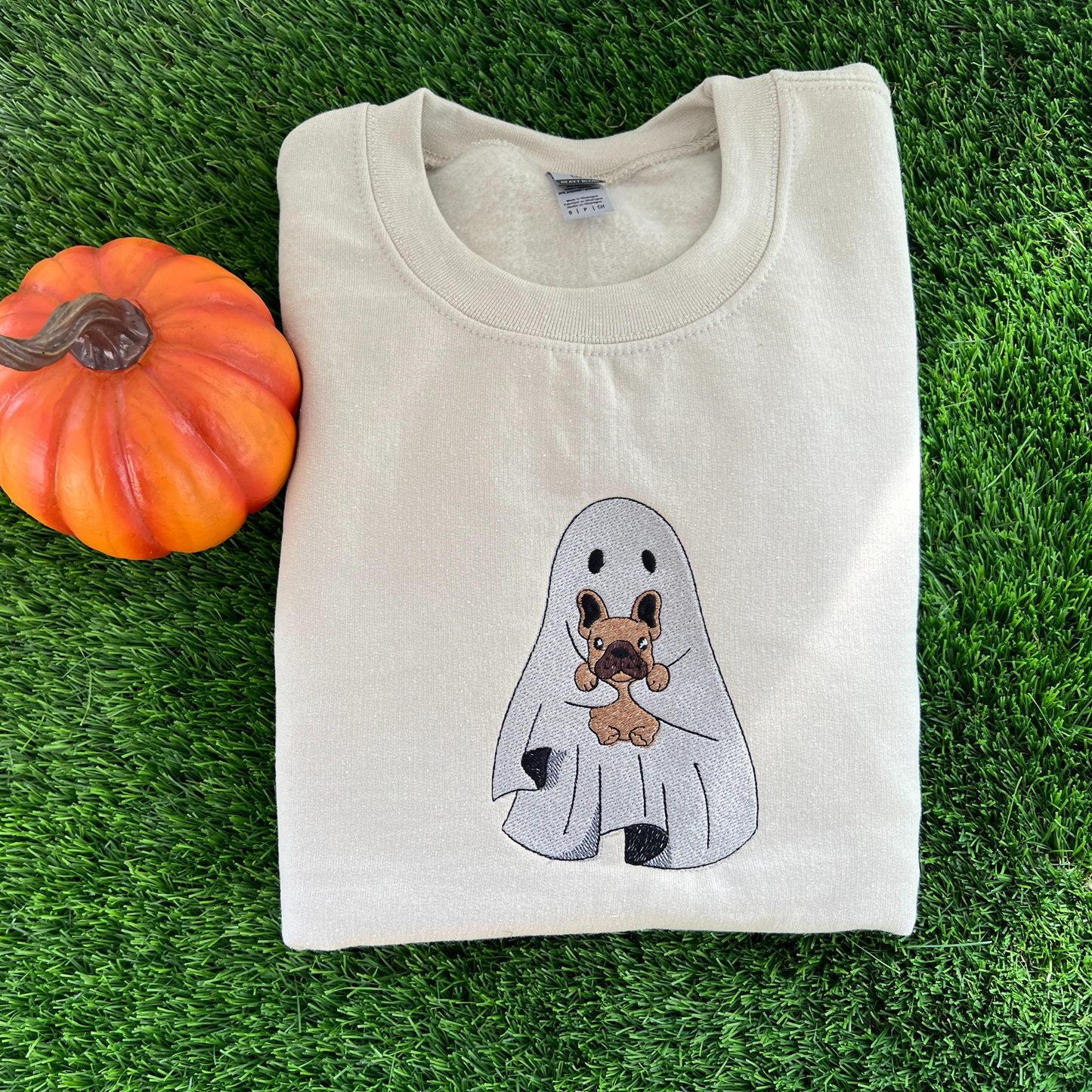 Dog & Ghost Halloween Crewneck Sweatshirt