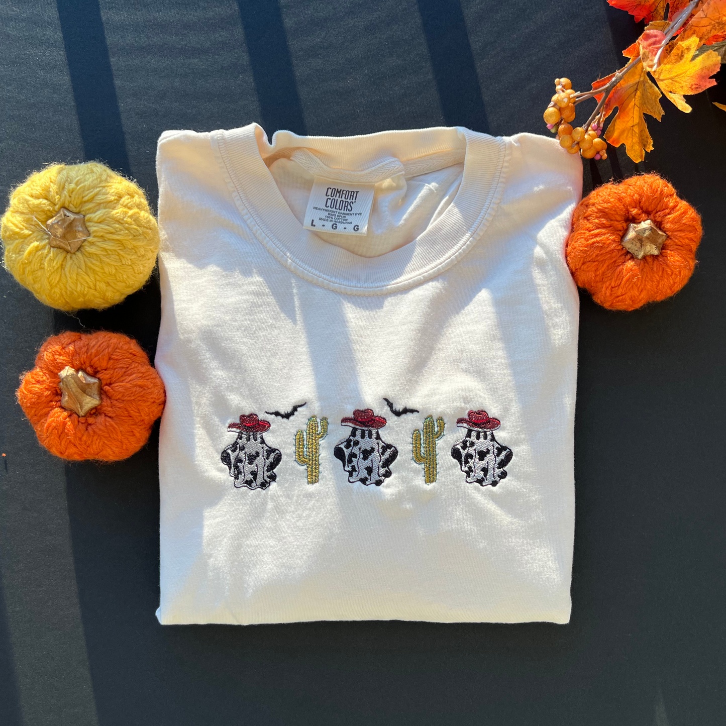 Minimalist Comfort Colors Country and Western Halloween T-shirt