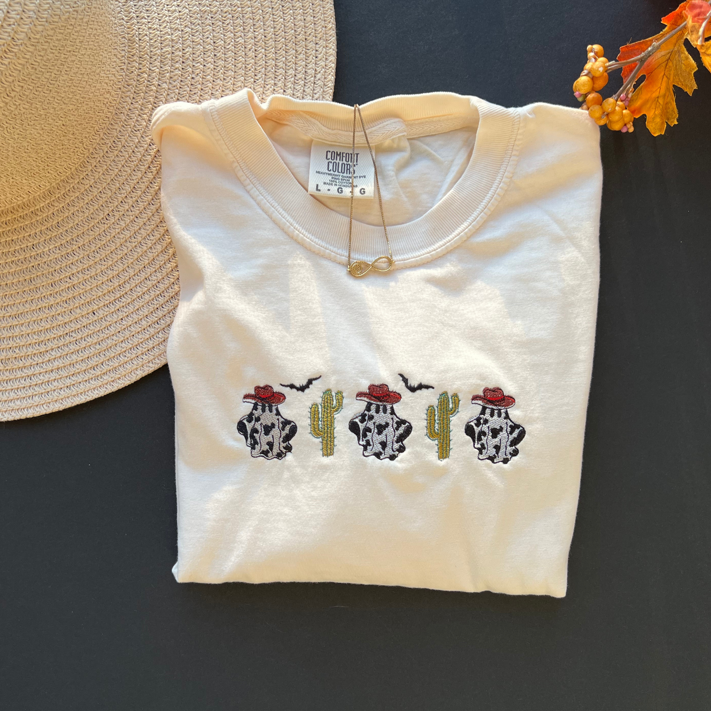 Minimalist Comfort Colors Country and Western Halloween T-shirt