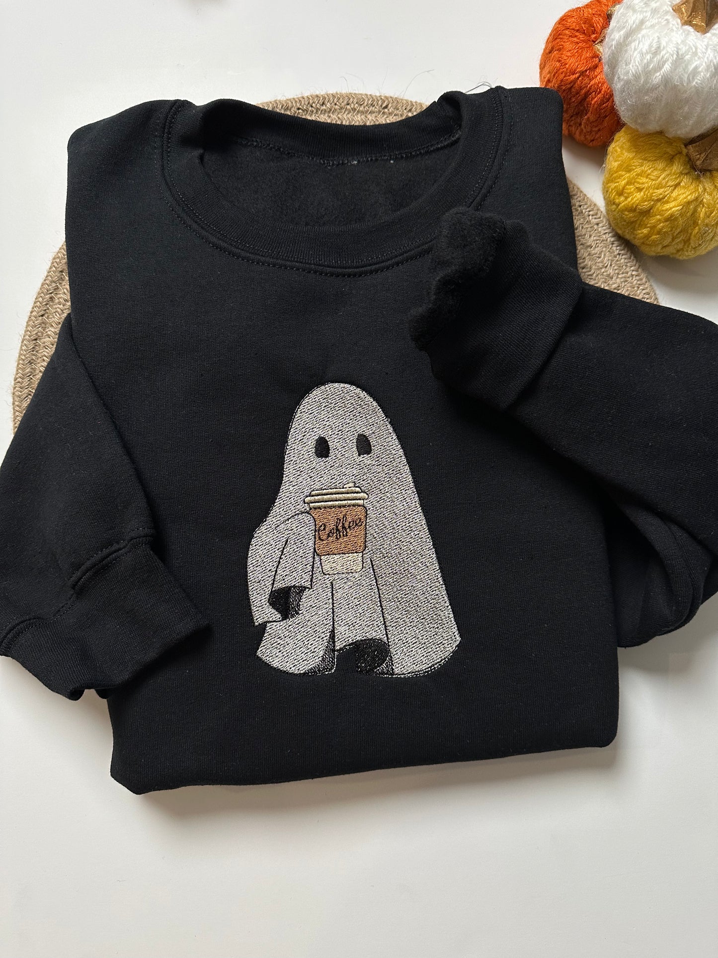 Coffee Drinking Ghost Crewneck sweatshirt