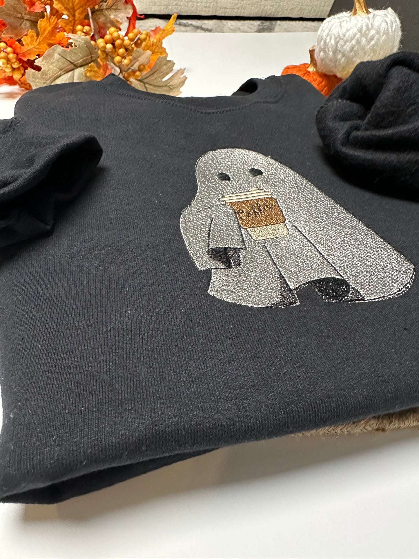 Coffee Drinking Ghost Crewneck sweatshirt