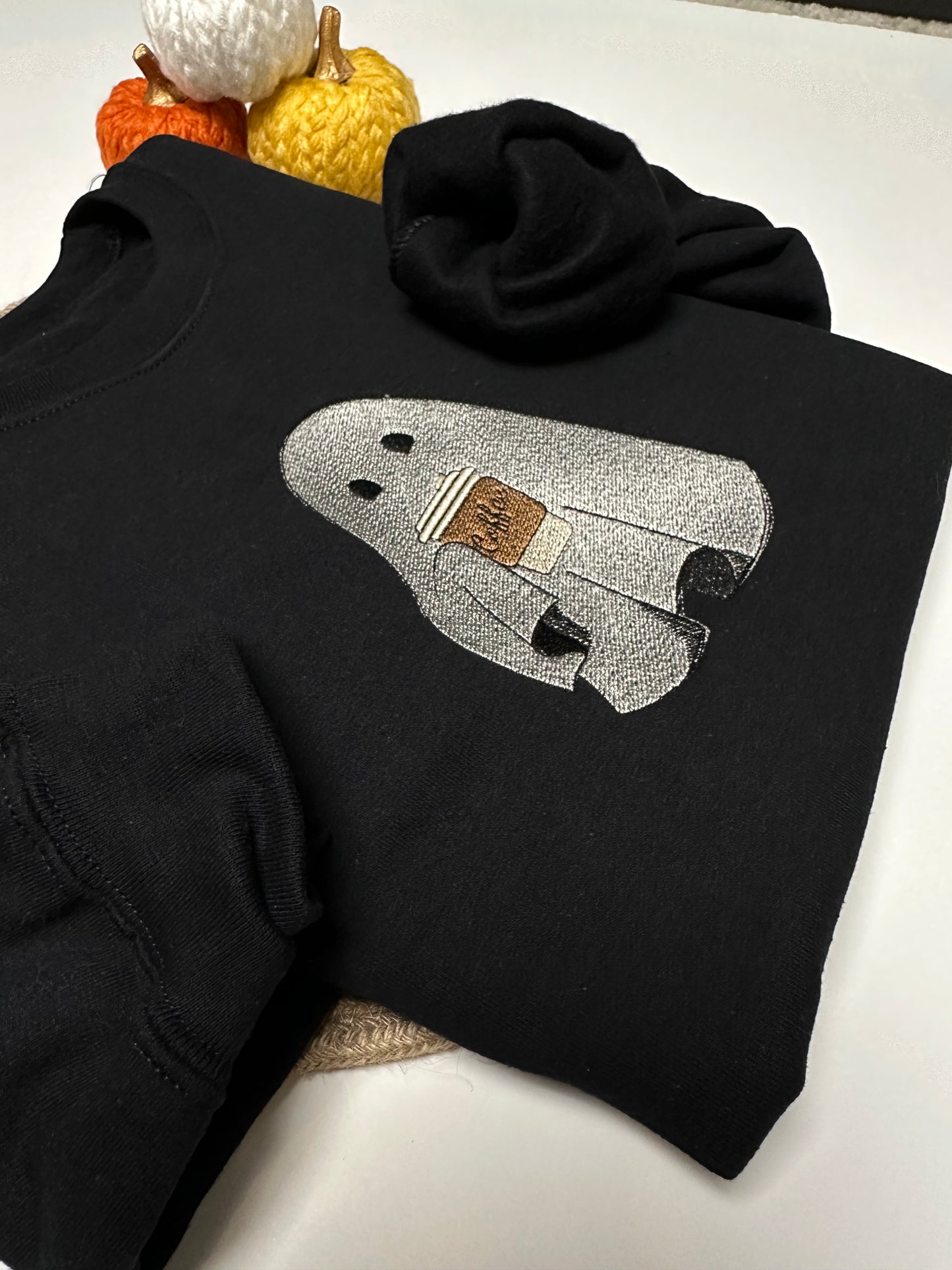 Coffee Drinking Ghost Crewneck sweatshirt