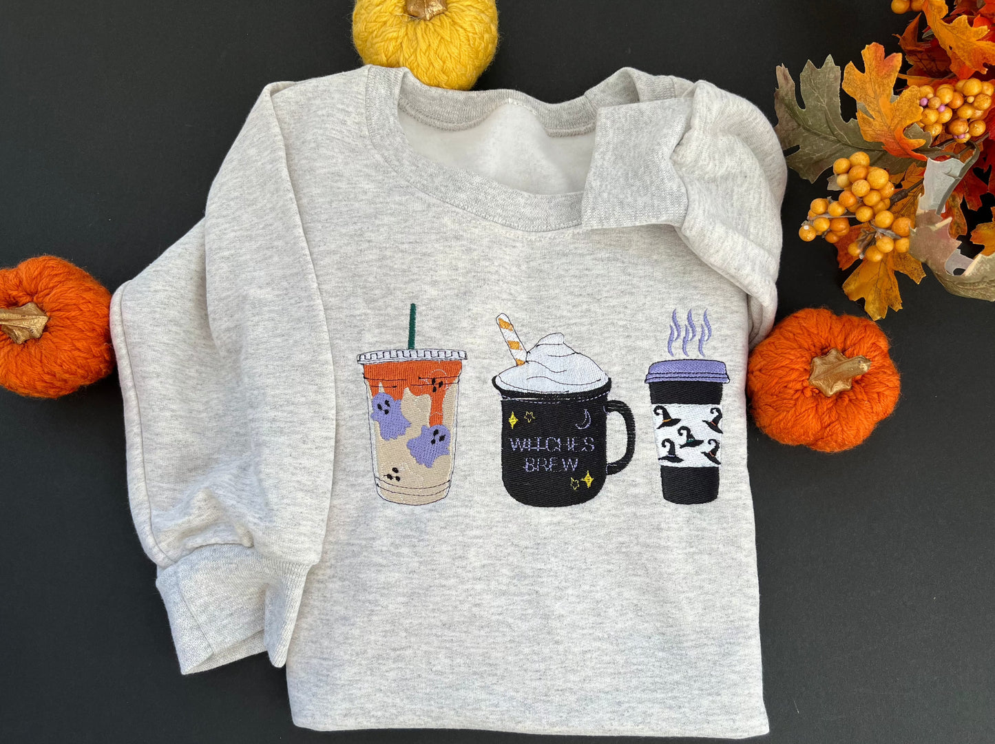 Witches Brew Coffee Lovers Halloween Crewneck Sweatshirt