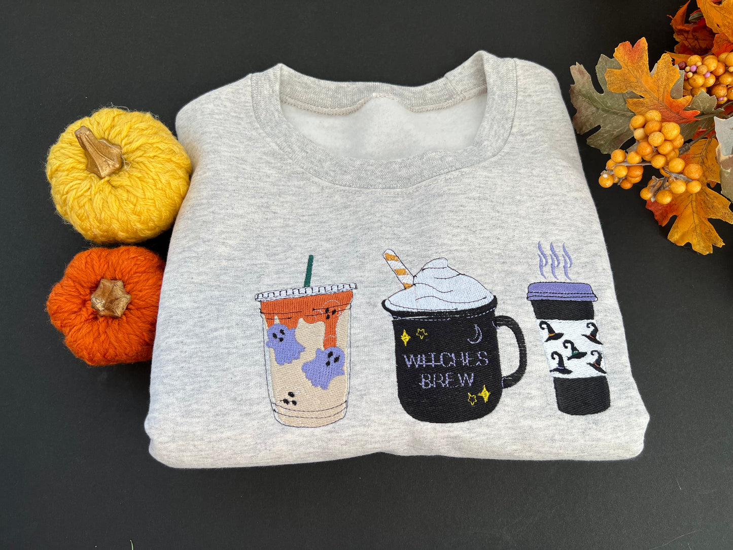 Witches Brew Coffee Lovers Halloween Crewneck Sweatshirt
