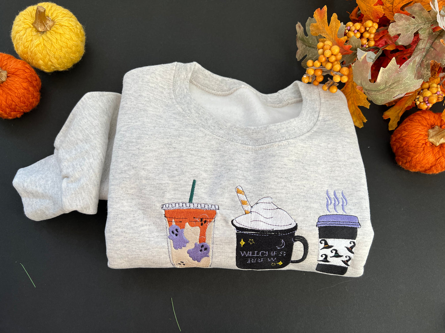 Witches Brew Coffee Lovers Halloween Crewneck Sweatshirt