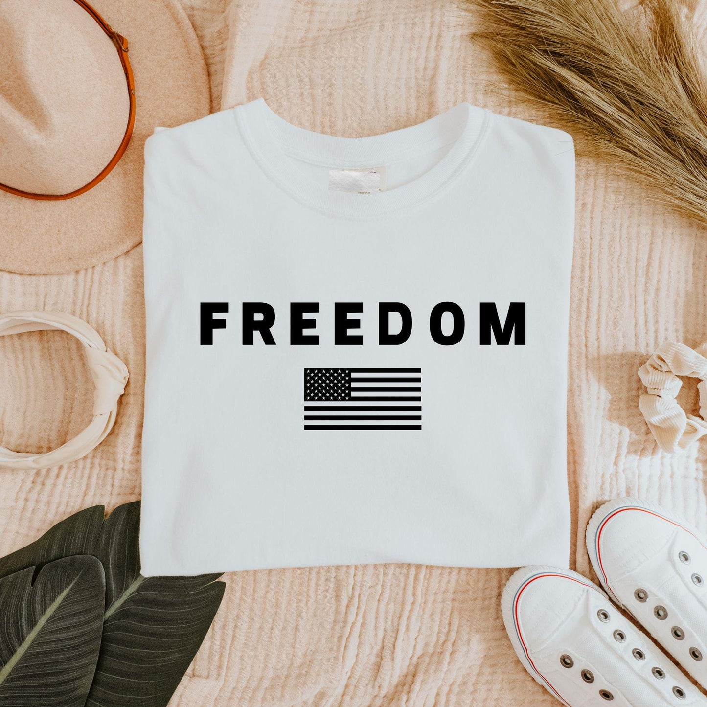 Customizable Freedom T-shirt: Comfort Colors Patriotic Tee