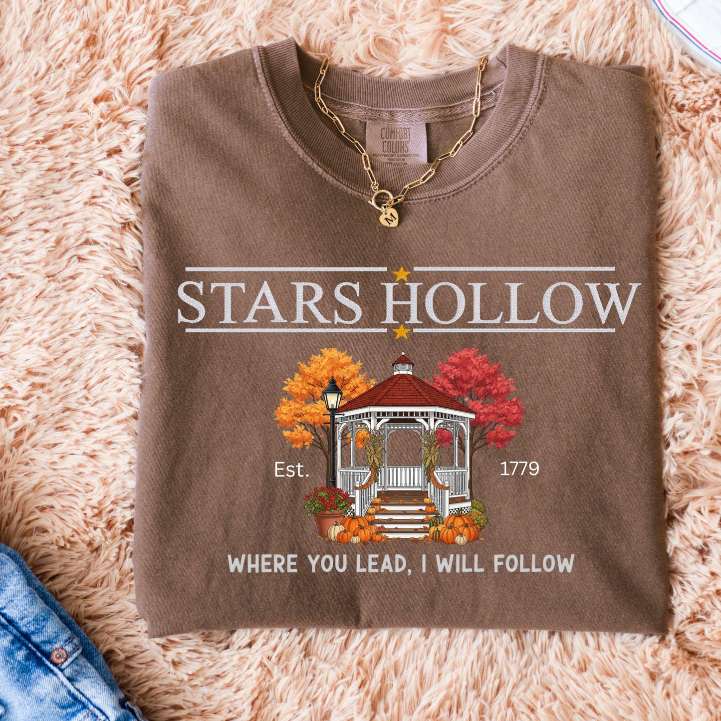 Stars Hollow Connecticut Sweatshirt: Where You Lead I Will Follow Crewneck