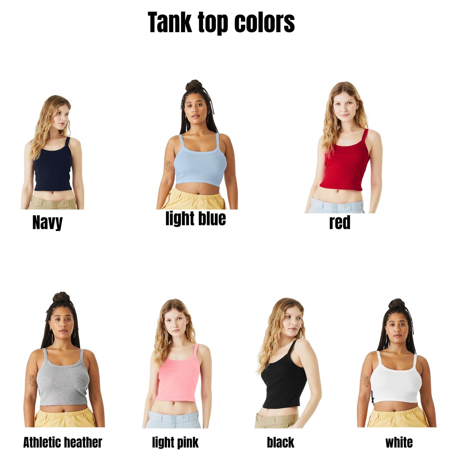 Embroidered Tank Top Bridal Custom Spaghetti Strap: Bachelorette Party Gift