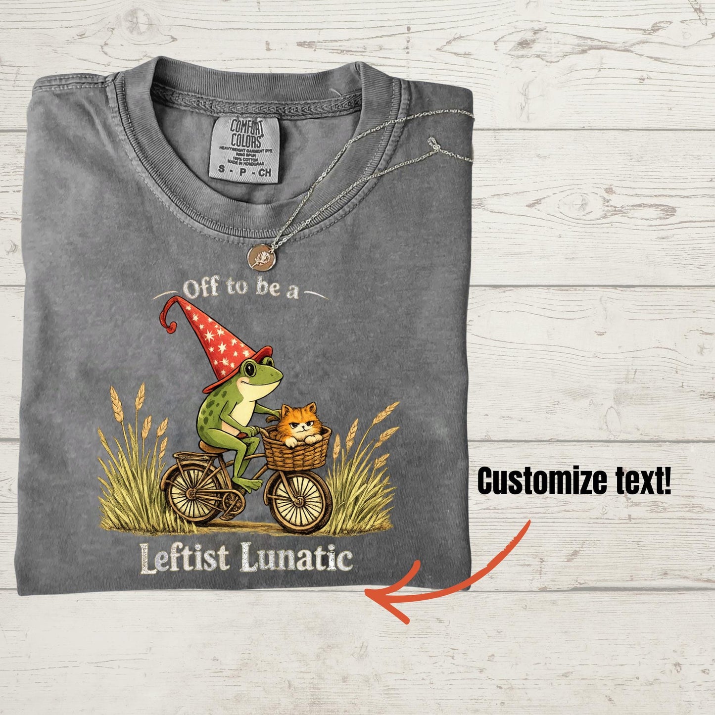 Custom Off to be a Leftist Crewneck Graphic shirt