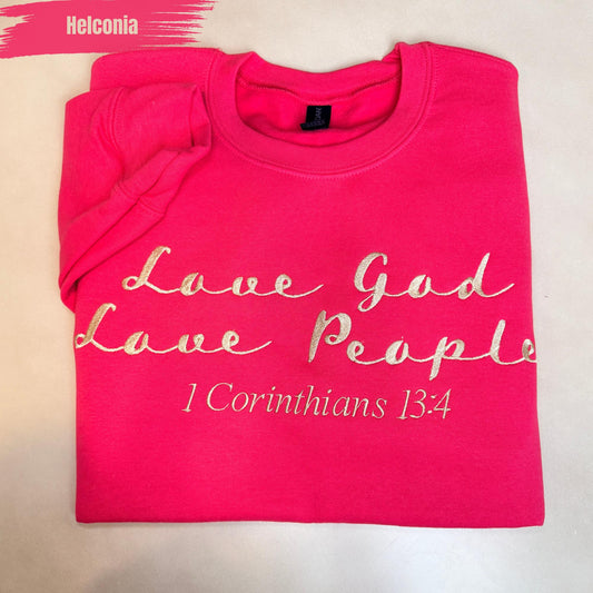 Embroidered Bible Verse Sweatshirt • Personalized Christian Gift