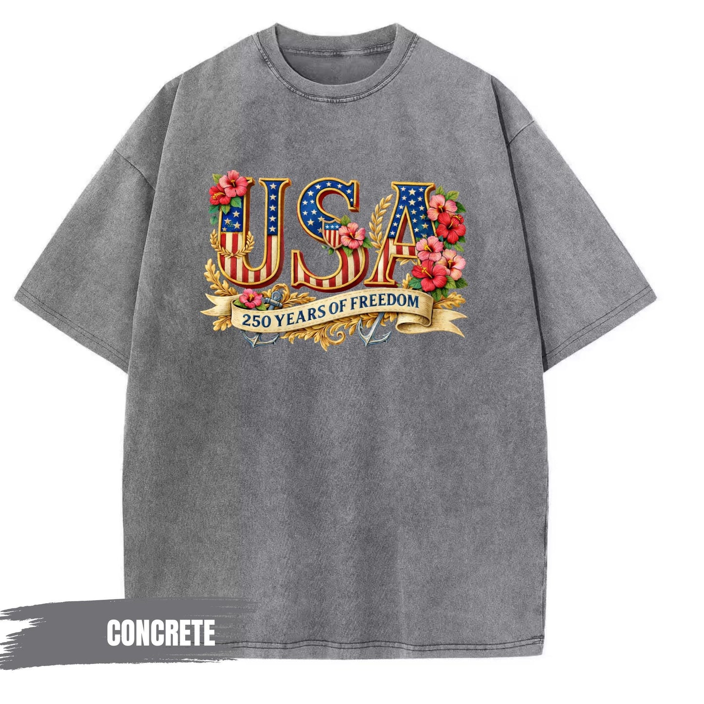 Vintage Acid Wash 250th USA Anniversary T-Shirt