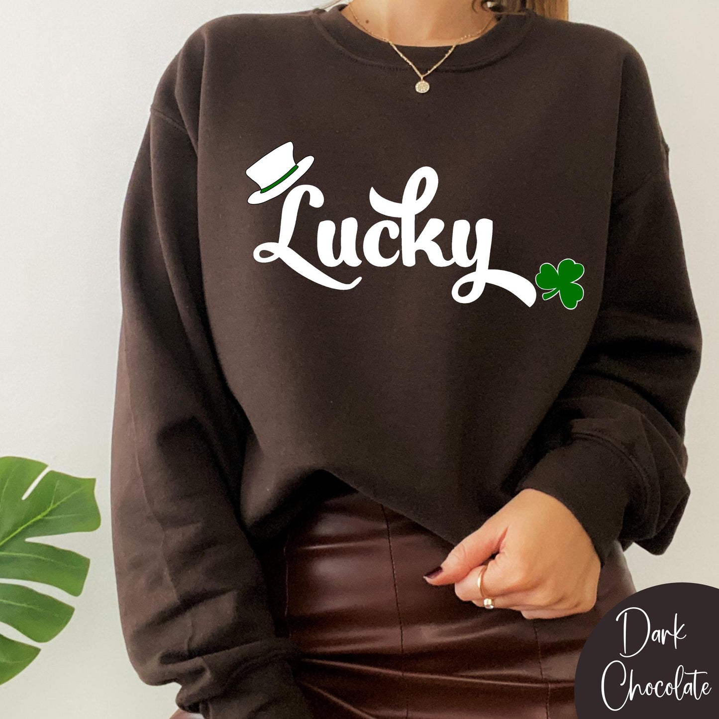 Lucky Shamrock Unisex Sweatshirt, St. Patrick's Day Irish Gift