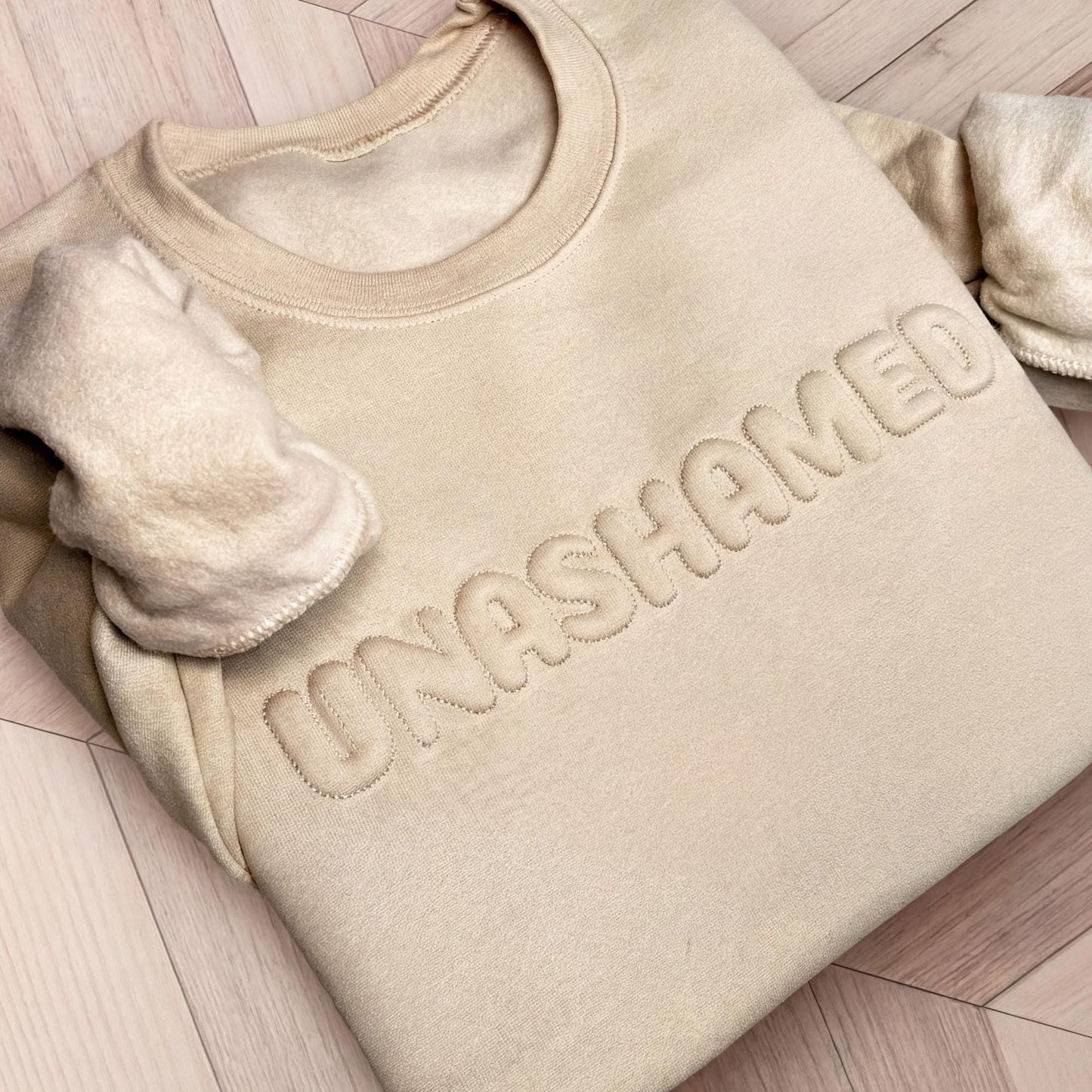 Embroidered Bon Jovi Sweatshirt, Puff Lettering, Unisex Crewneck Top