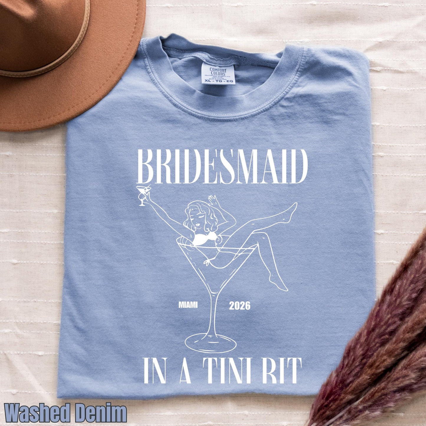 Custom Martini Bridal Party Shirt, Future Mrs Bridesmaid Bachelorette Outfit